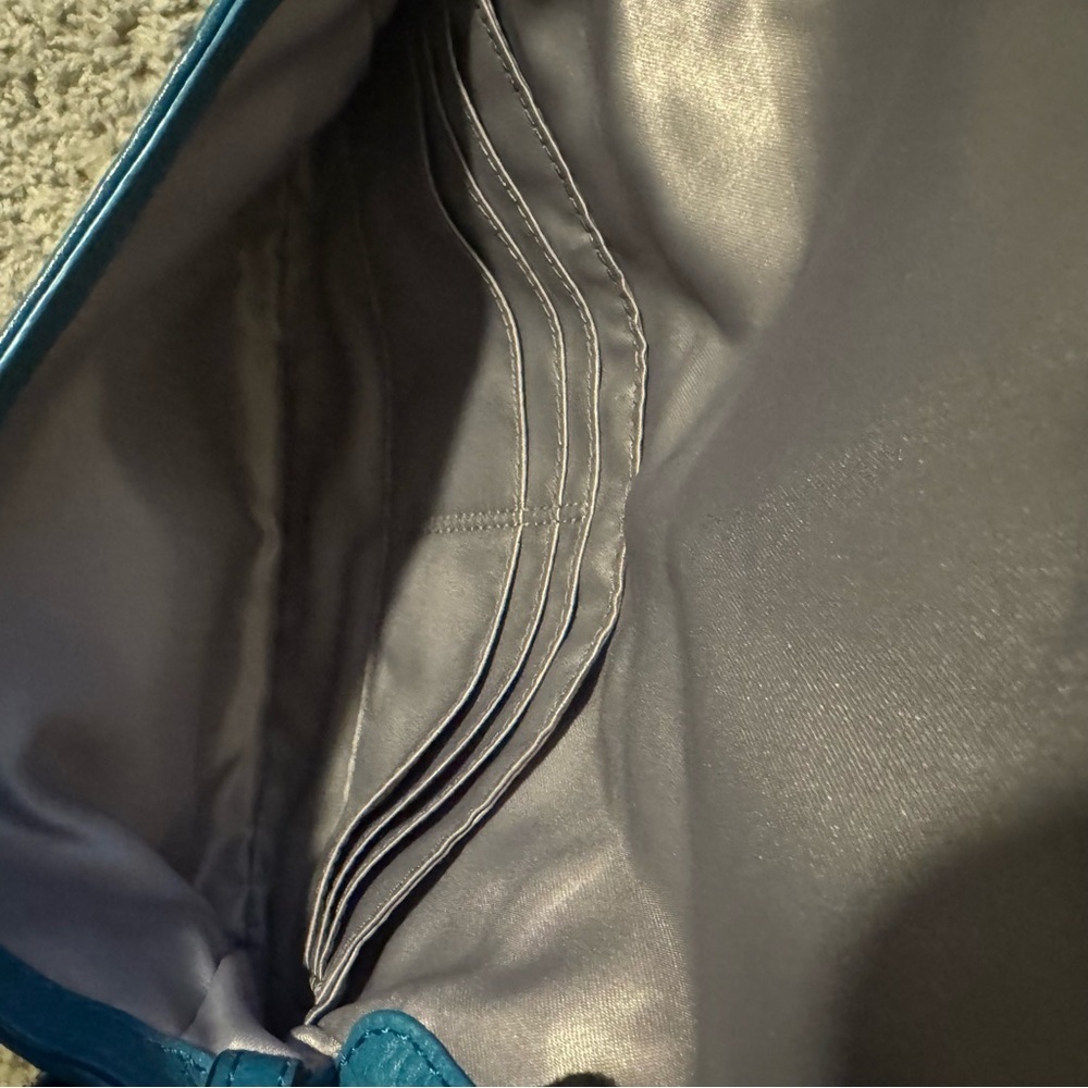 Coach Madison Teal Leather Crossbody or Shoulder Bag with Chain Strap | GUC - Picture 15 of 15